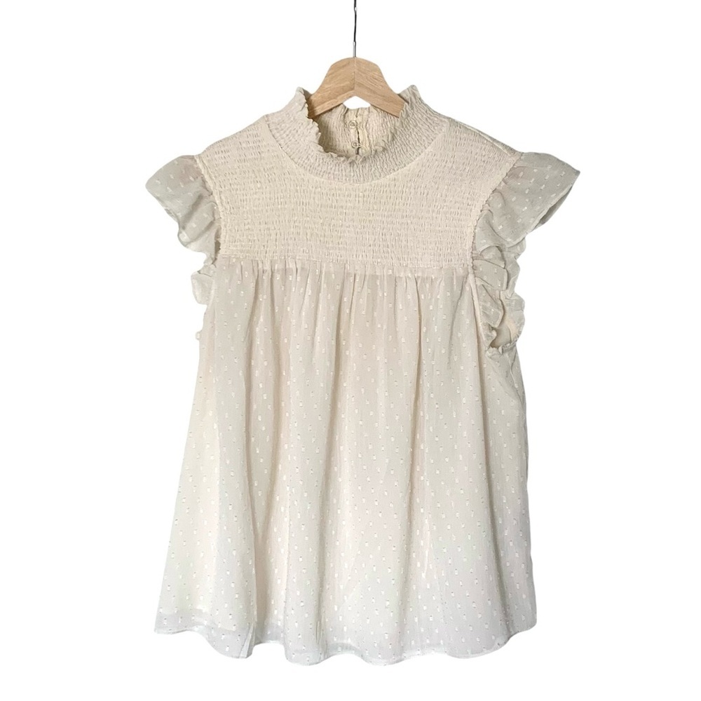 Lá Ven Small cottagecore smocked romantic baby doll regency elegant empire boho​